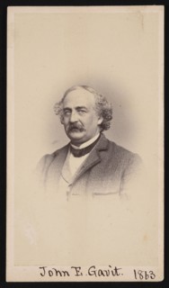 Portrait of John E. Gavit (1817-1874), 1863. Creator: Unknown.