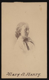 Portrait of Mary Anna Henry (1834-1903), Before 1882. Creator: Unknown.