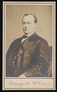 Portrait of George Washington McCrary (1835-1890), Before 1875. Creator: Unknown.