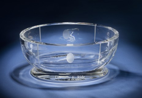 Shapiro Award presented to Sally Ride, 2004. Creator: Baccarat.