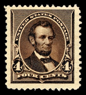 4c Abraham Lincoln single, 1890. Creator: American Bank Note Company.