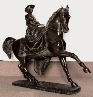 Queen Victoria on Horseback, 1853. Creator: Thomas Thornycroft.