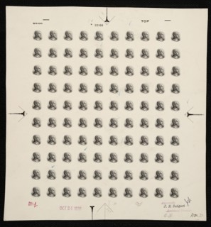 $5 Calvin Coolidge vignette plate proof, 1938. Creator: Bureau of Engraving and Printing.