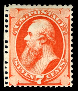 7c Edwin M. Stanton special printing single, 1875. Creator: Continental Bank Note Company.