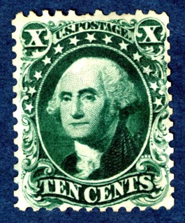 10c Washington reprint single, 1875. Creator: Continental Bank Note Company.