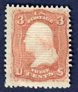 3c Washington E Grill single, 1868. Creator: National Bank Note Company.