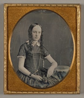 Untitled [portrait of a girl with ringlets], 1839/60.  Creator: Unknown.