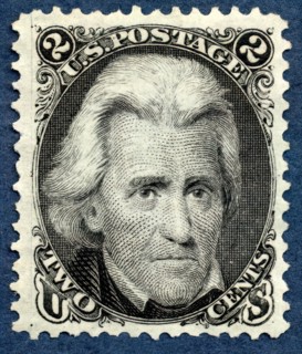 2c Andrew Jackson re-issue single, 1875. Creator: National Bank Note Company.
