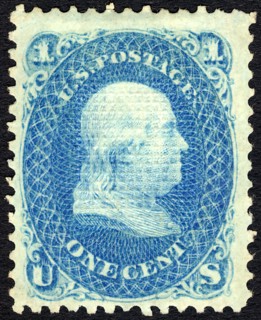 1c Franklin E Grill single, 1868. Creator: Unknown.