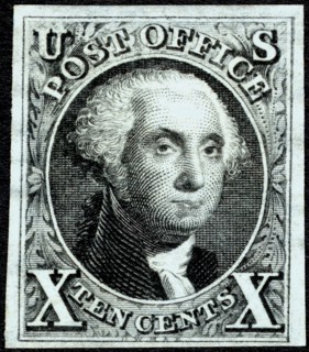 10c Washington reproduction single, 1875. Creator: Unknown.