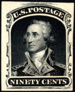 90c Washington trial color card proof, 1881. Creator: American Bank Note Company.