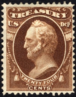 24c General Winfield Scott Treasury Department single, 1873. Creator: Unknown.