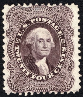 24c Washington reprint single, 1875. Creator: Unknown.