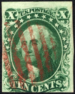 10c Washington single, 1855. Creator: Unknown.