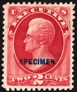 2c Andrew Jackson Executive special printing single, 1875. Creator: Unknown.
