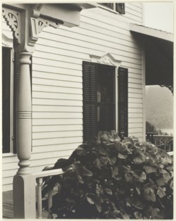 House and Grape Leaves, 1934. Creator: Alfred Stieglitz.