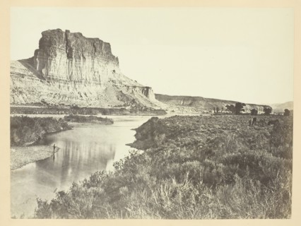 Castle Rock, Green River Valley, 1868/69. Creator: Andrew Joseph Russell.