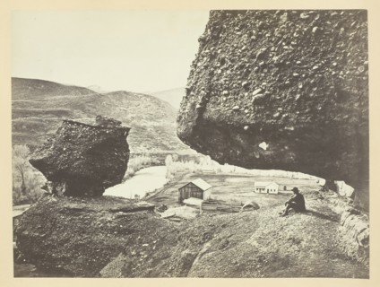 Hanging Rock, Echo City, 1868/69. Creator: Andrew Joseph Russell.