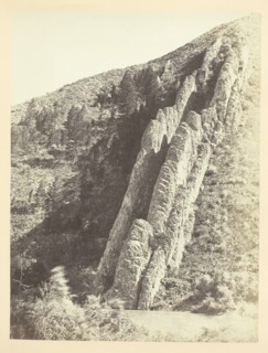 Serrated Rocks or Devil's Slide, (Near View), Weber Canon, Utah, 1868/69. Creator: Andrew Joseph Russell.