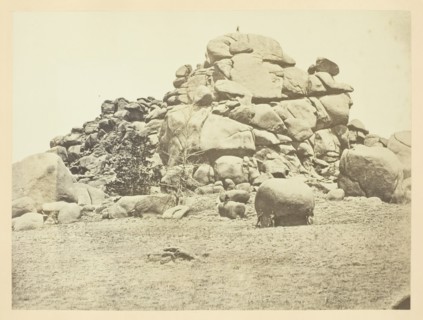 Skull Rock, (Granite) Sherman Station, Laramie Mountains, 1868/69. Creator: Andrew Joseph Russell.