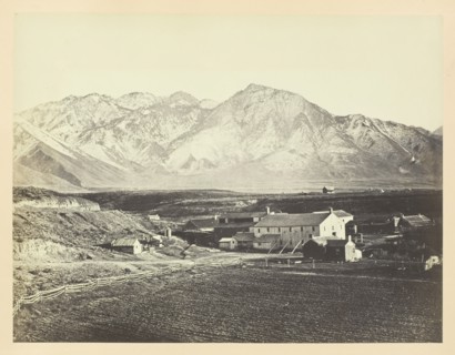 Wasatch Range of Rocky Mountains, From Brigham Young's Woolen Mills, 1868/69. Creator: Andrew Joseph Russell.