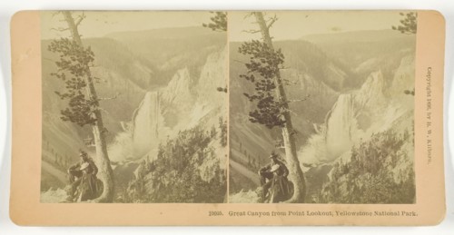 Great Canyon from Point Lookout, Yellowstone National Park, 1896. Creator: BW Kilburn.