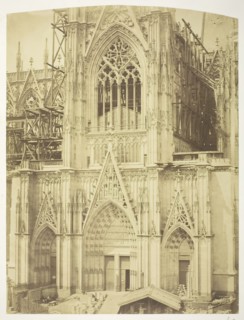 Cologne Cathedral, South Transept, 1854, printed 1854. Creators: Bisson Frères, Louis-Auguste Bisson, Auguste-Rosalie Bisson.