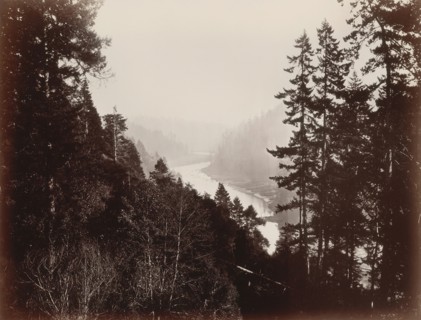Big River, from the Rancherie, Mendocino, California, 1863. Creator: Carleton Emmons Watkins.
