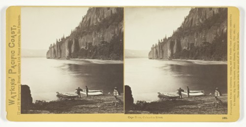 Cape Horn, Columbia River, 1867. Creator: Carleton Emmons Watkins.