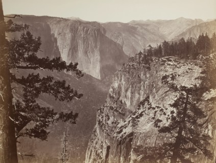 First View of the Yosemite Valley from the Mariposa Trail, 1865/66. Creator: Carleton Emmons Watkins.