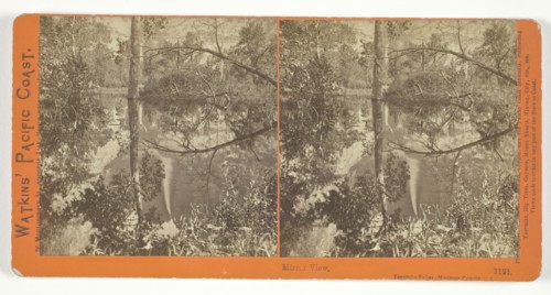 Mirror View, Yosemite Valley, Mariposa County, Cal., 1861/76. Creator: Carleton Emmons Watkins.