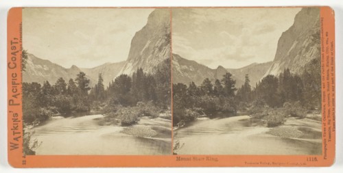 Mount Starr King, Yosemite Valley, Mariposa County, Cal., 1861/76. Creator: Carleton Emmons Watkins.