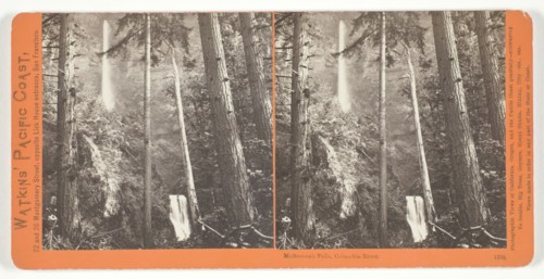 Multnomah Falls, Columbia River, 1867. Creator: Carleton Emmons Watkins.