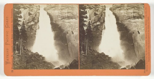 The Nevada Fall, 700 ft., Yosemite, 1861/76. Creator: Carleton Emmons Watkins.