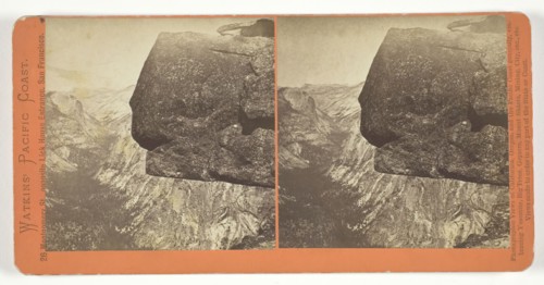 Tenaya Canyon from Glacier Point, Yosemite, 1861/76. Creator: Carleton Emmons Watkins.