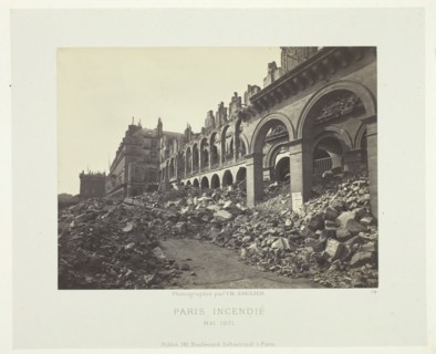 Paris Fire (Ministry of Finance), May 1871. Creator: Charles Soulier.
