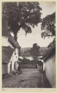 31. Exeter, Cottages at Countess Weir, 1860/94. Creator: Francis Bedford.