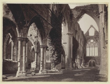 Untitled [Tintern Abbey], 1860/94. Creator: Francis Bedford.