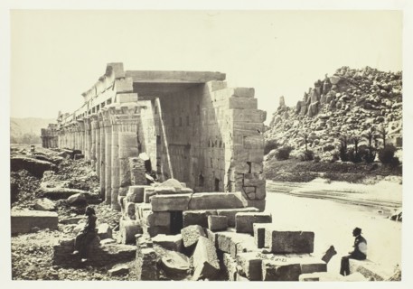 The Colonnade, Island of Philæ, 1857. Creator: Francis Frith.