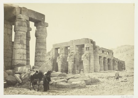 The Memnonium, Thebes, from the Plain, 1857. Creator: Francis Frith.