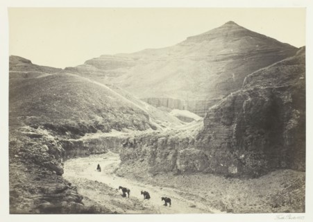 Valley of the Tomb of the Kings, Thebes, 1857. Creator: Francis Frith.