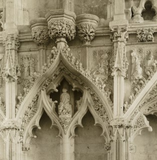 Ely Cathedral: Lady Chapel, details, c. 1891. Creator: Frederick Henry Evans.