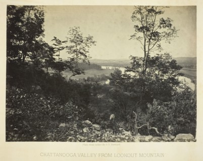 Chattanooga Valley from Lookout Mountain, 1864/66. Creator: George N. Barnard.
