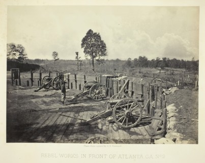 Rebel Works in Front of Atlanta, GA, No. 2, 1864. Creator: George N. Barnard.