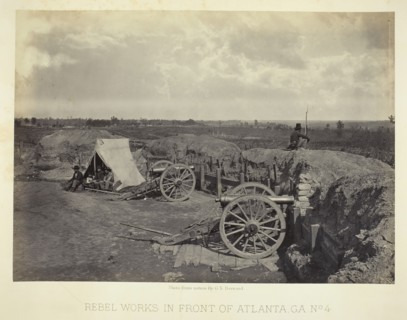 Rebel Works in Front of Atlanta, GA, No. 4, 1864. Creator: George N. Barnard.