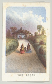 Vine Arbor, from the series, Views in Central Park, New York, Part 3, 1864. Creator: Louis Prang.