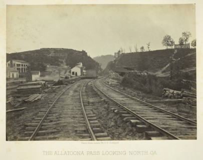 The Allatoona Pass, looking North, GA, 1866. Creator: George N. Barnard.