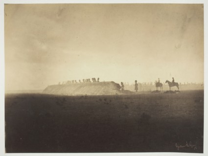 Chalons Encampment: Maneuvers on October 3 (Camp de Châlons: manoeuvres du 3 octobre), 1857. Creator: Gustave Le Gray.