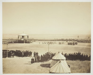 Mass, Camp de Châlons, 1857. Creator: Gustave Le Gray.