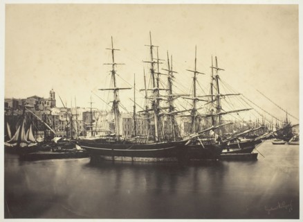 Ships in the Harbor at Sète, 1857. Creator: Gustave Le Gray.